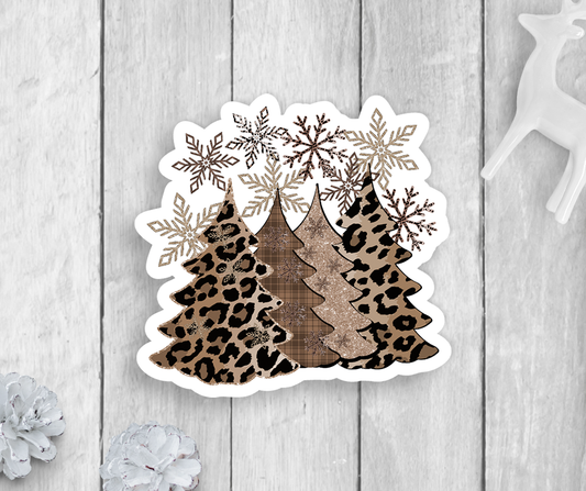 Expression Design Co - Leopard Print Trees Vinyl Sticker