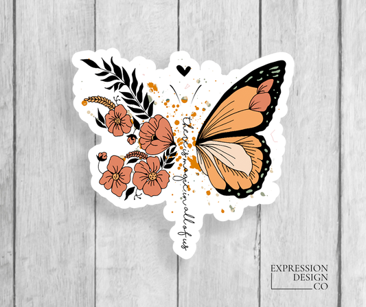 Expression Design Co - There Is Magic In All Of Us Butterfly Vinyl Sticker