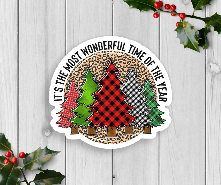 Expression Design Co - It's The Most Wonder Time Of The Year Vinyl Sticker