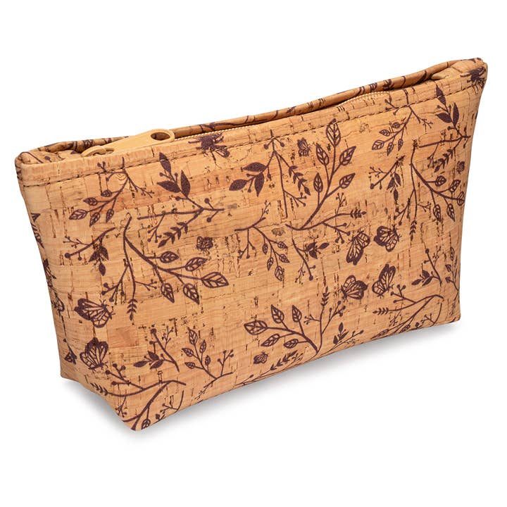 Zip Pouch | Wine Floral Print