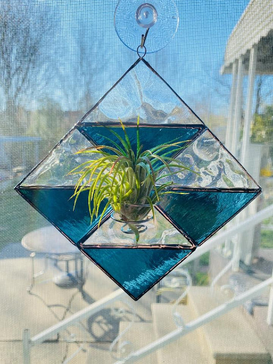 Stained Glass Air Plant Holder