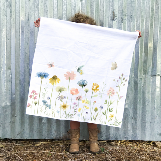 Wildflower Fields - Flour Sack Kitchen Towel